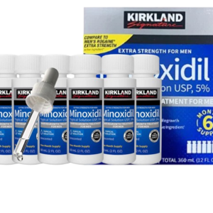 Minoxidil Kirkland 5% – 6 Meses de tratamento – 360 ml