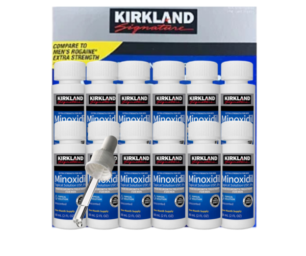 Minoxidil Kirkland 5% – 12 Meses de tratamento – 720 ml